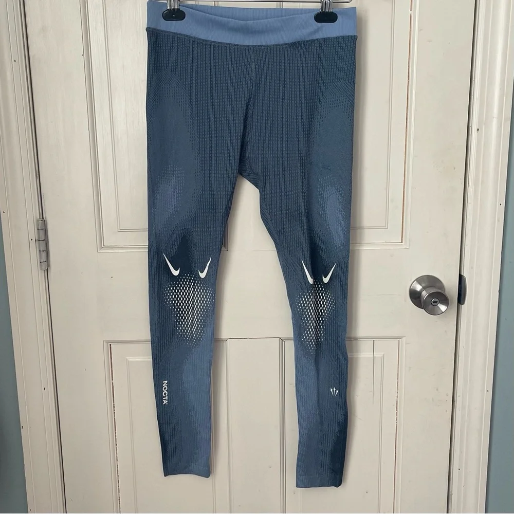Nike Nocta x Drake Dri-fit Tights Medium Cobalt Bliss Blue Joggers Skinny - Picture 4 of 9